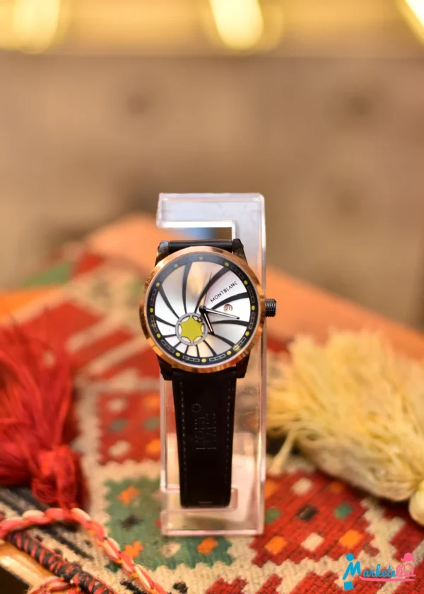 ساعة رجالي montblanc أوستيك أسود